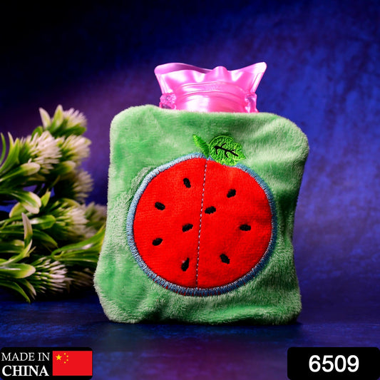 Watermelon Small Hot Water Bag with Cover οΏ½οΏ½οΏ½ Pain Relief