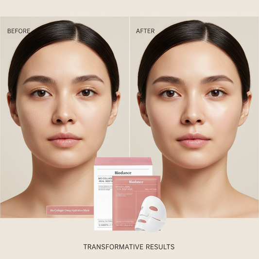 BIODANCE Bio-Collagen Real Deep Mask, Hydrating Overnight Hydrogel Mask, Pore Minimizing, Plumping, Elasticity Improvement, Korean Skin Care, Gifts for Women | 1.19oz(34g) x 16ea