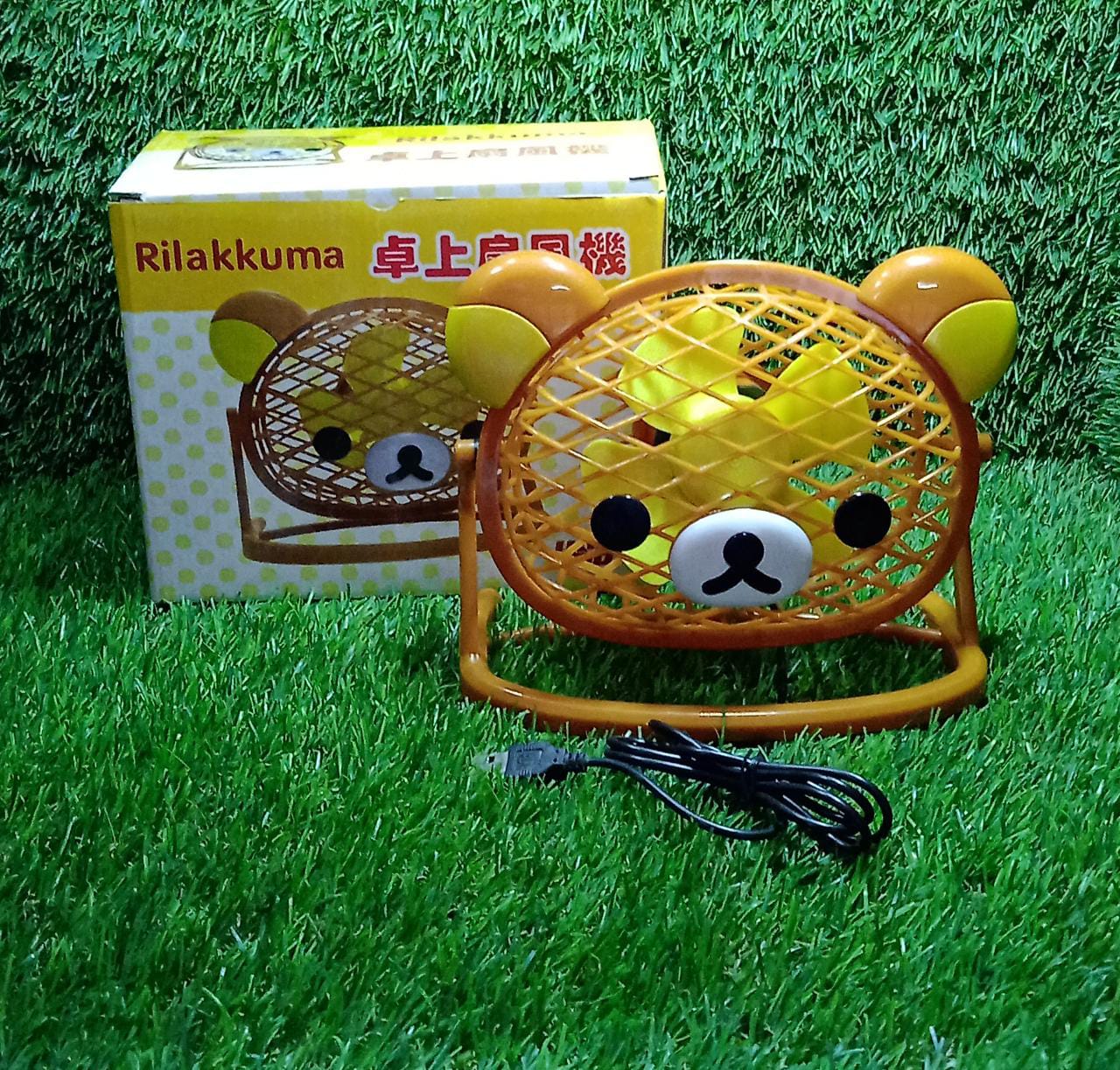 Stylish & Silent: Teddy Bear USB Fan for Any Space ��� Adjustable Co