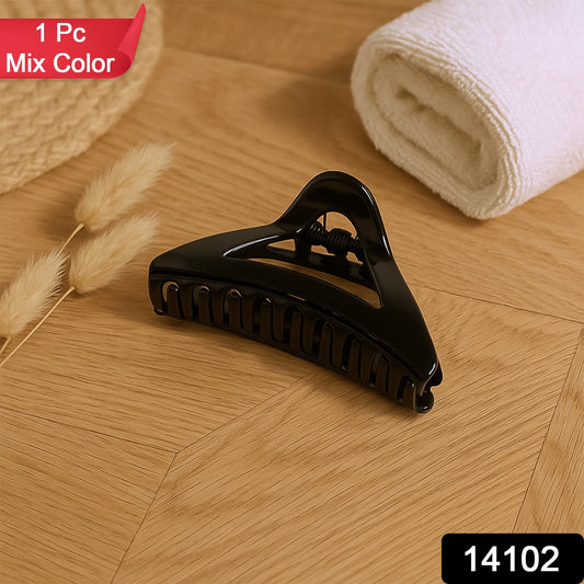 Triangle Shape Mix Color Plastic Hair Claw Clip οΏ½οΏ½οΏ½ 1 Pc Durable Grip for Women and