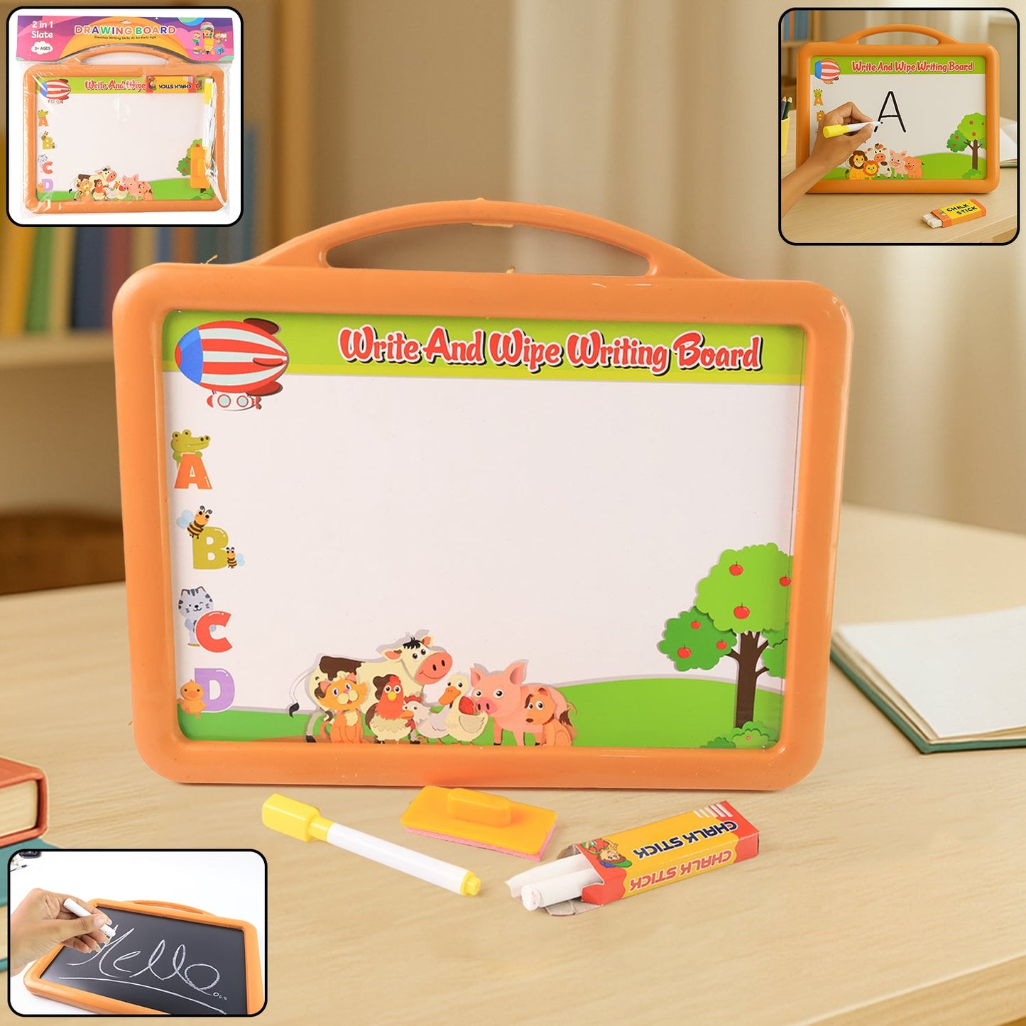 Kids��� Learning Drawing Board with Dual-Surface 