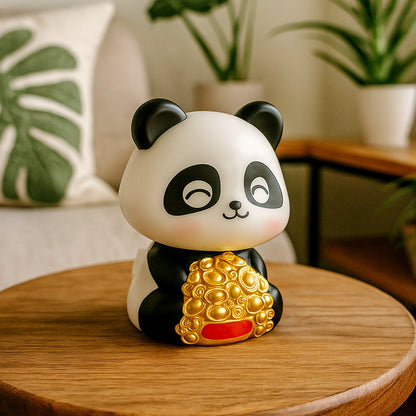 Solar Powered Moving Panda Car Dashboard Decoration ��ï¿