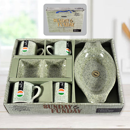 Sunday Funday 6-Piece Tea Set ��� Platter & Dua
