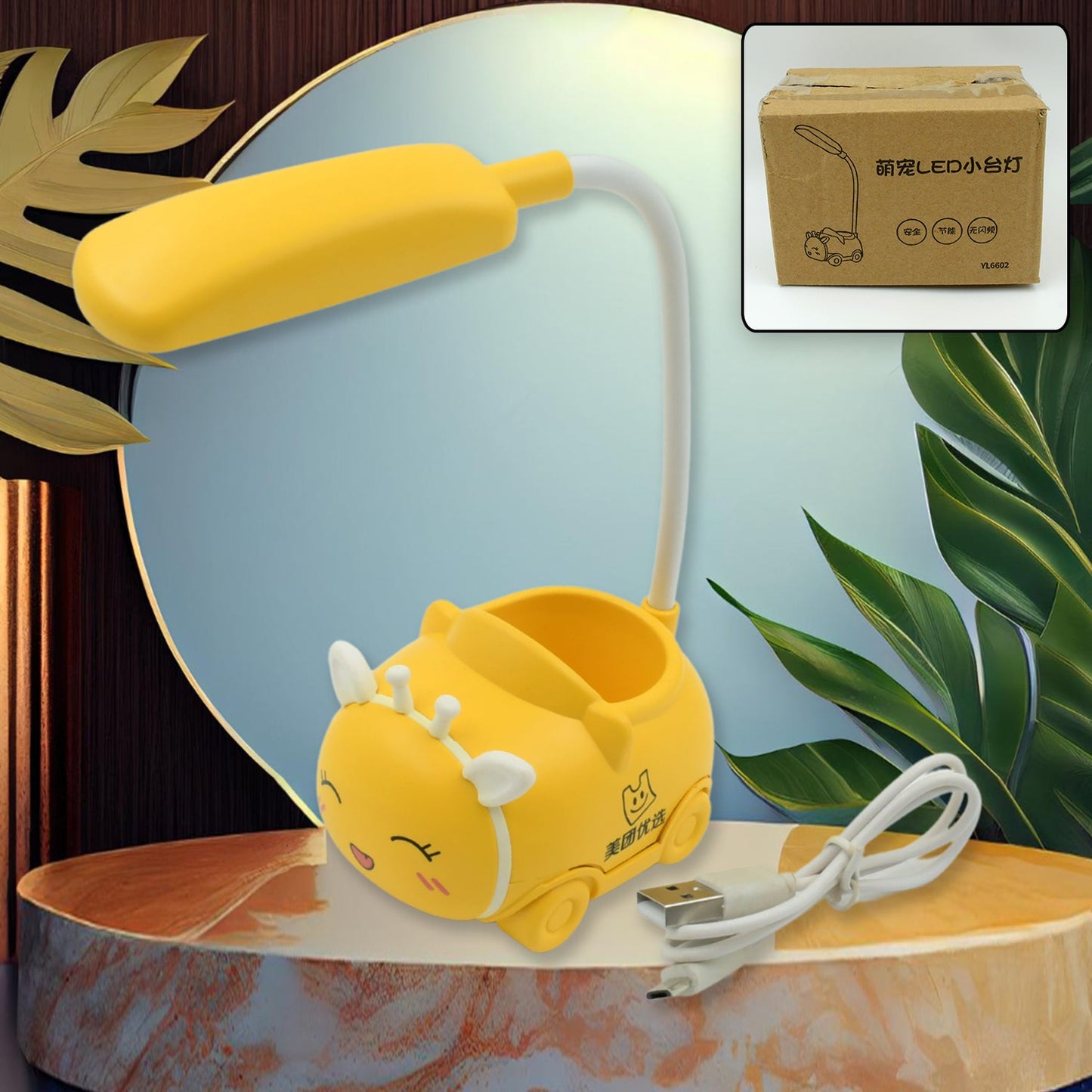 360�� Adjustable Foldable LED Desk & Reading Lamp ��� USB Rechargea