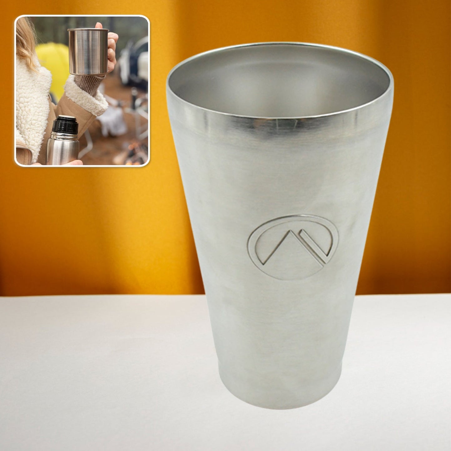 Stainless Steel Vacuum Insulated Travel Mug ��� Unbreakable Reusable Drinking Glass for Home & Office, Tumbler