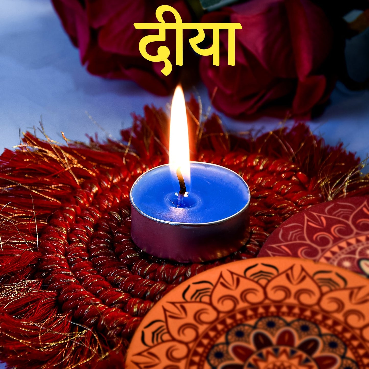 Tealight Diwali Candle ��� Smokeless, Long-Burning, Mix Color, Diwali (1 Pc / Mix