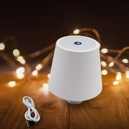 USB Rechargeable LED Bottle Lamp ��� 3 Color Dimmable Wireless Table Light for Home & Bar