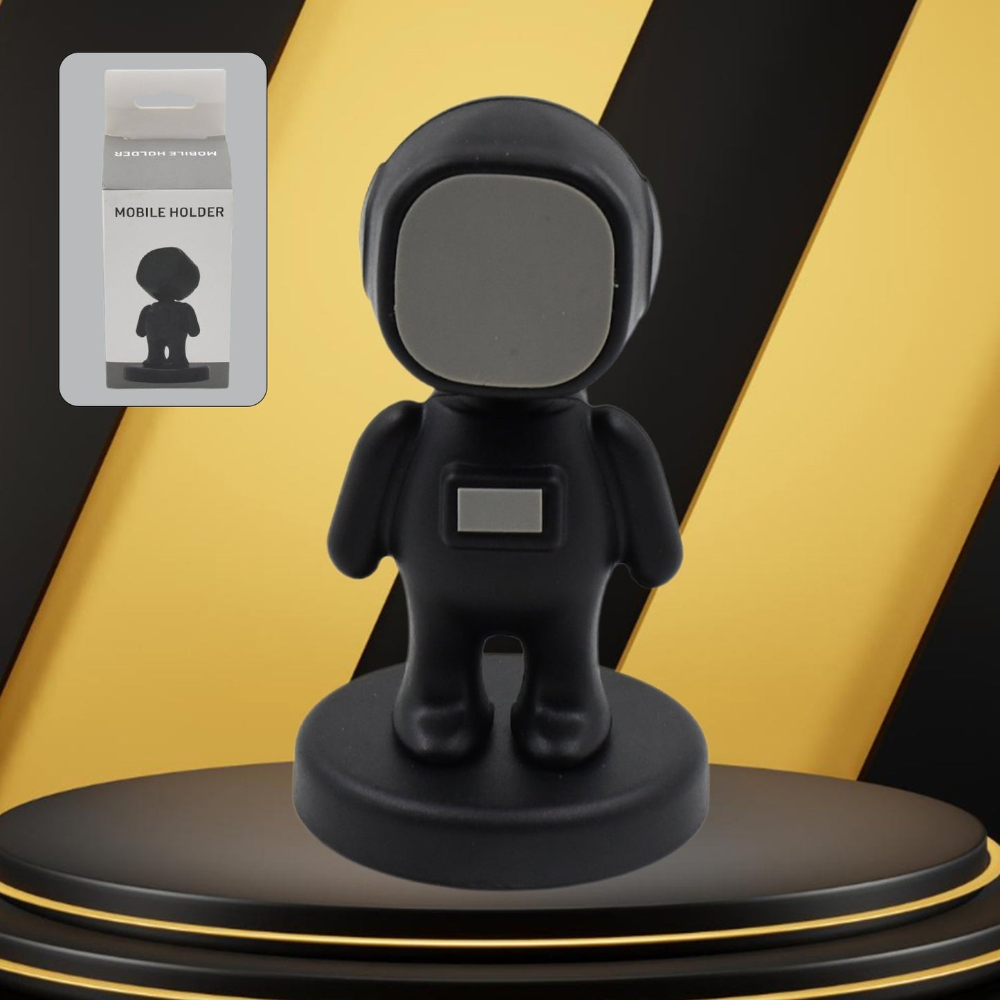 Cartoon Astronaut Magnetic Mobile Phone Holder ��� 360�� Rotating Car Mo