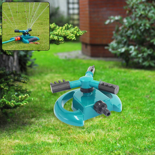 3 Arm 360�� Sector Rotating Water Sprinkler Garden Pipe Hose Irrigation