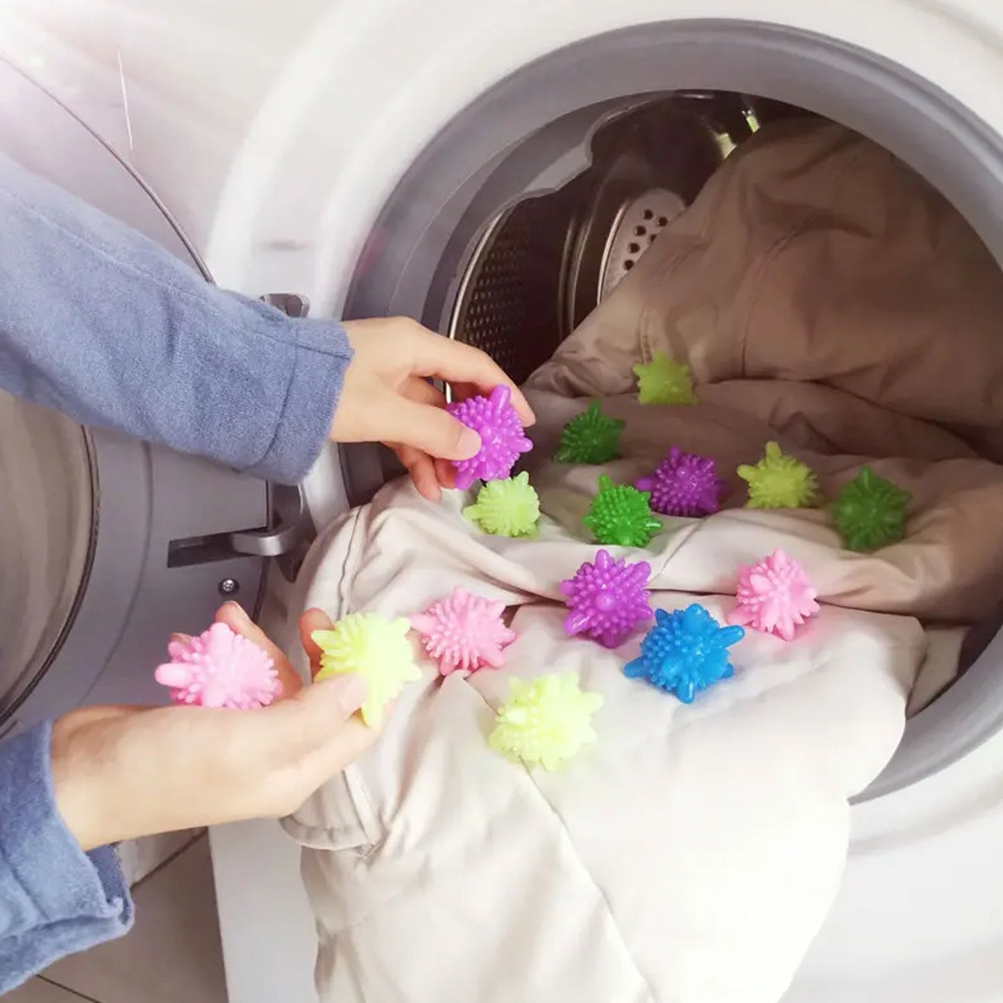 Soft Star Laundry Dryer Balls ��� 10-Piece Multi-Color Clothes So