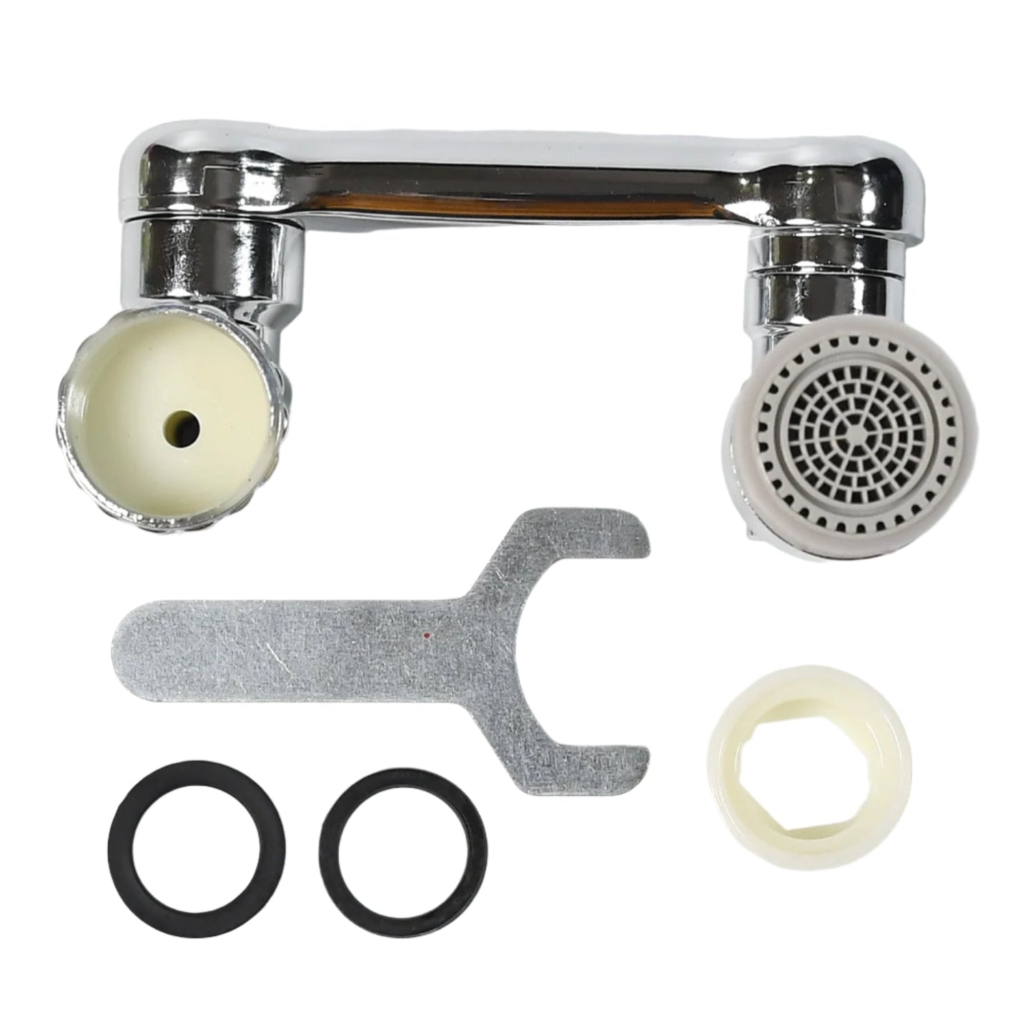 Splash Faucet Filter ��� 180�� Rotating Sprayer, Double O-Ring, Movable Water-Saving Sink Aerator Extend