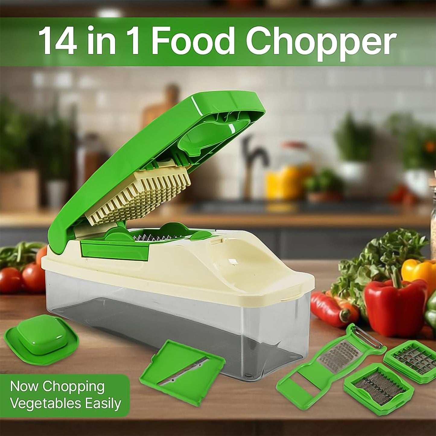 Supermom 14-in-1 Nicer Dicer ��� Multipurpose Vegetable & Fruit C