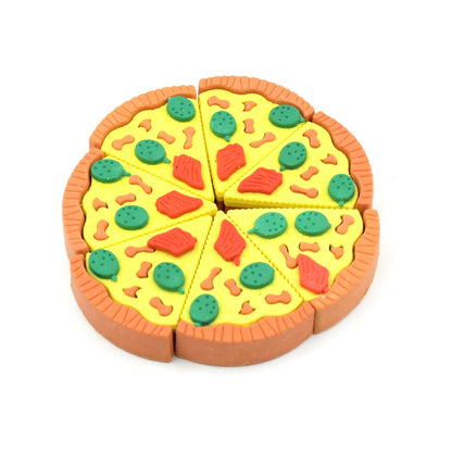 3D Pizza Slices Eraser Set ��� Fancy & Colorful Stationery for Kids & Gifts (7