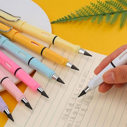 2-in-1 Everlasting Magic Pencil with Replaceable Eraser ��� Inkless, Reusable, Portable (1 Pc / Mix