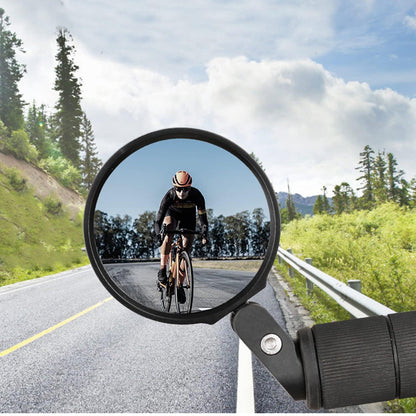Bar End Bike Mirror: 360�� Rotatable & Foldable (1