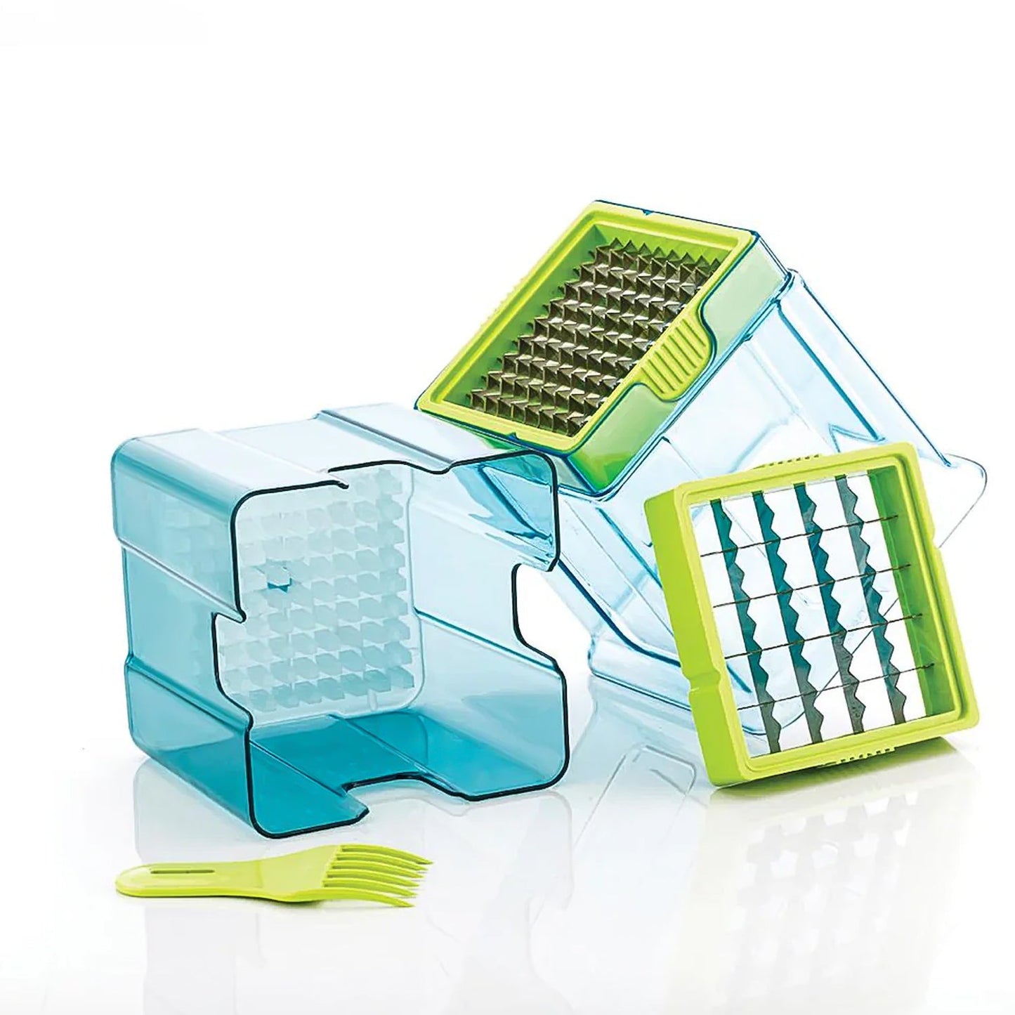 2-in-1 Potato Chipper & Slicer ��� French Fries Maker with Two-Blade Cutter