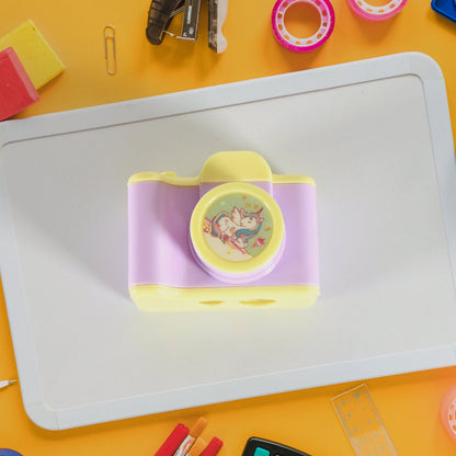 Camera Shape Pencil Sharpener ��� Stylish & Lightweight Manual Sharpener for Kids & Office Use