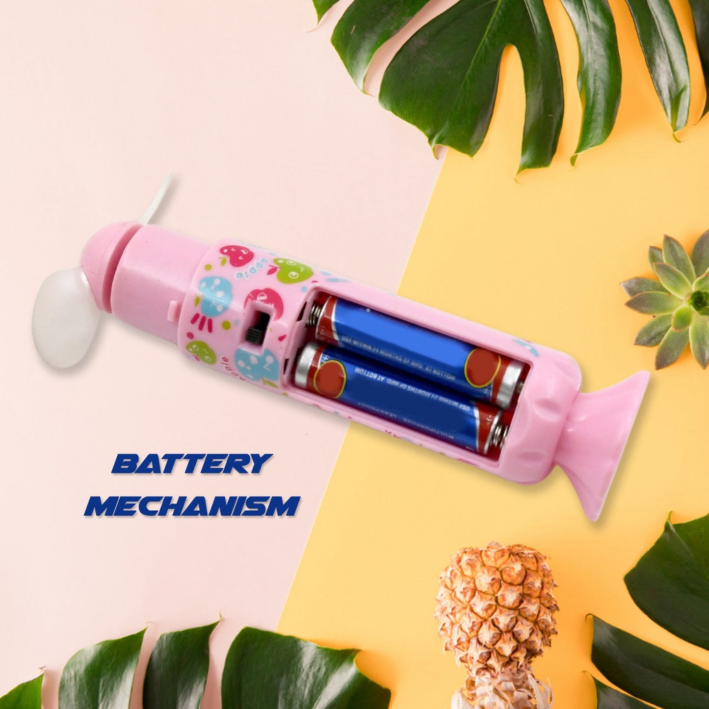 Battery Operated Handheld Mini Fan ��� Portable Cooling Fan for Travel, Office & Outdoors (1 Pc, Battery Not Inc