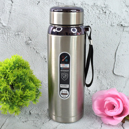 800ml Stainless Steel Water Bottle ��� Leak-Proof Thermos Flask for Travel, Gym, Office, Home Use