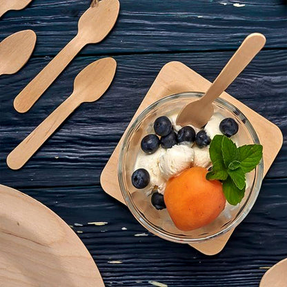 160mm Wooden Spoon ��� 30 Pc