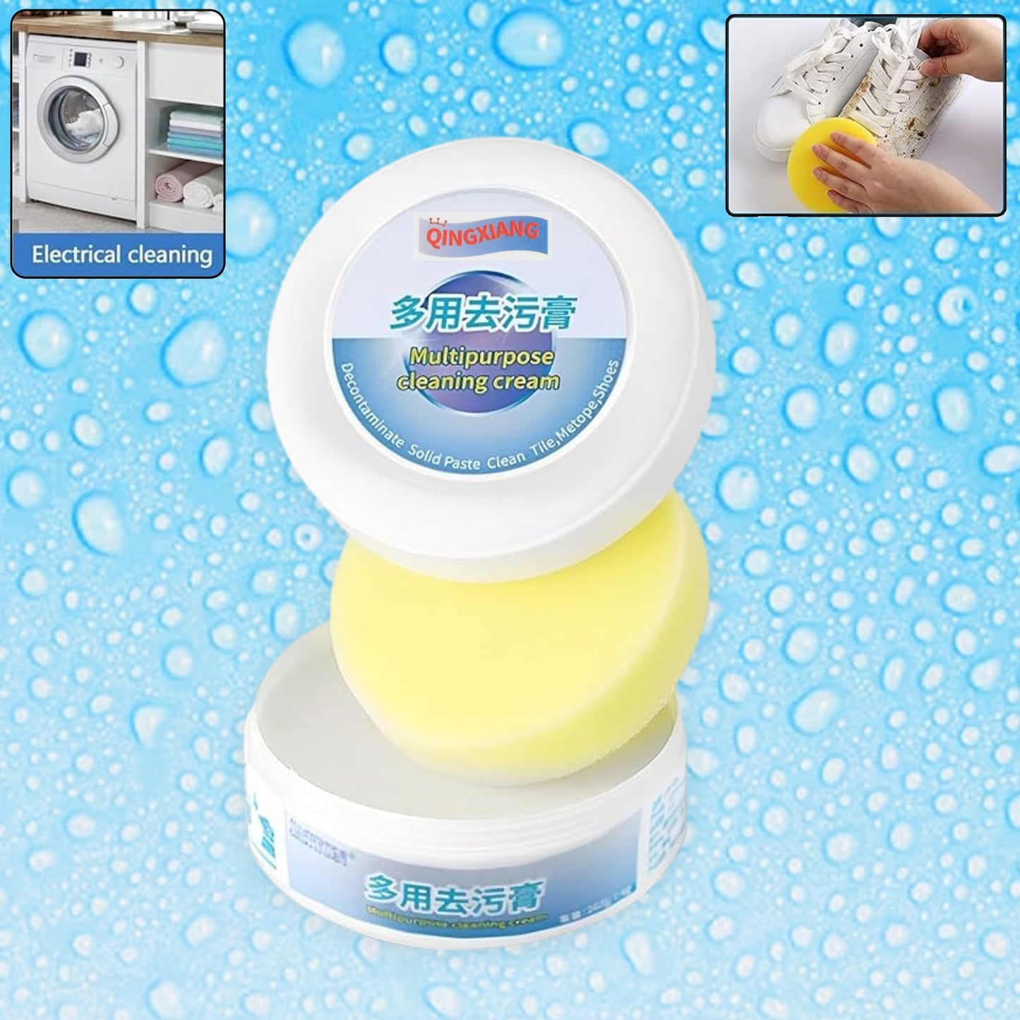 Shoe Cleaning Cream ��� Stain Remover for Sneakers, White Rubber Sole & Polish