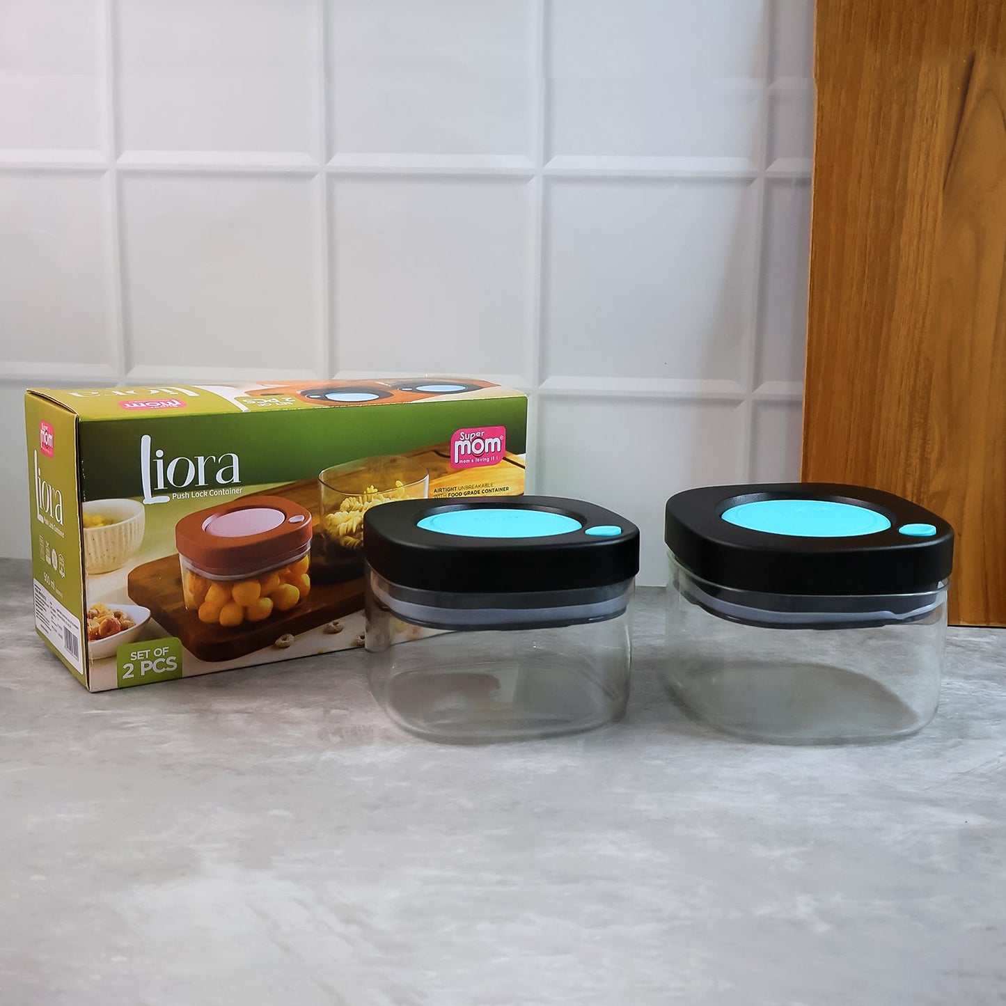Supermom Airtight Kitchen Storage Containers ��� (2 Pc Set / 5