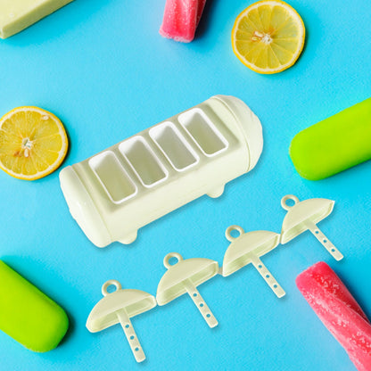 Cartoon Ice Candy Mold ��� 4-Cup Multicolor Set