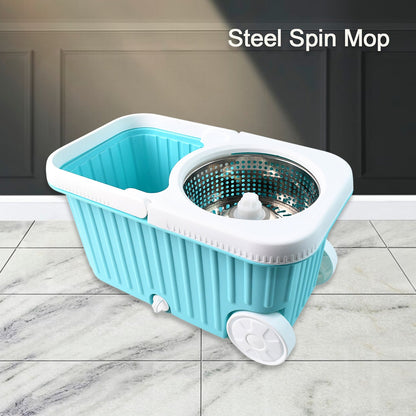 Apex Magic 360�� Spin Mop Cleaning System with Stainless Steel Spi