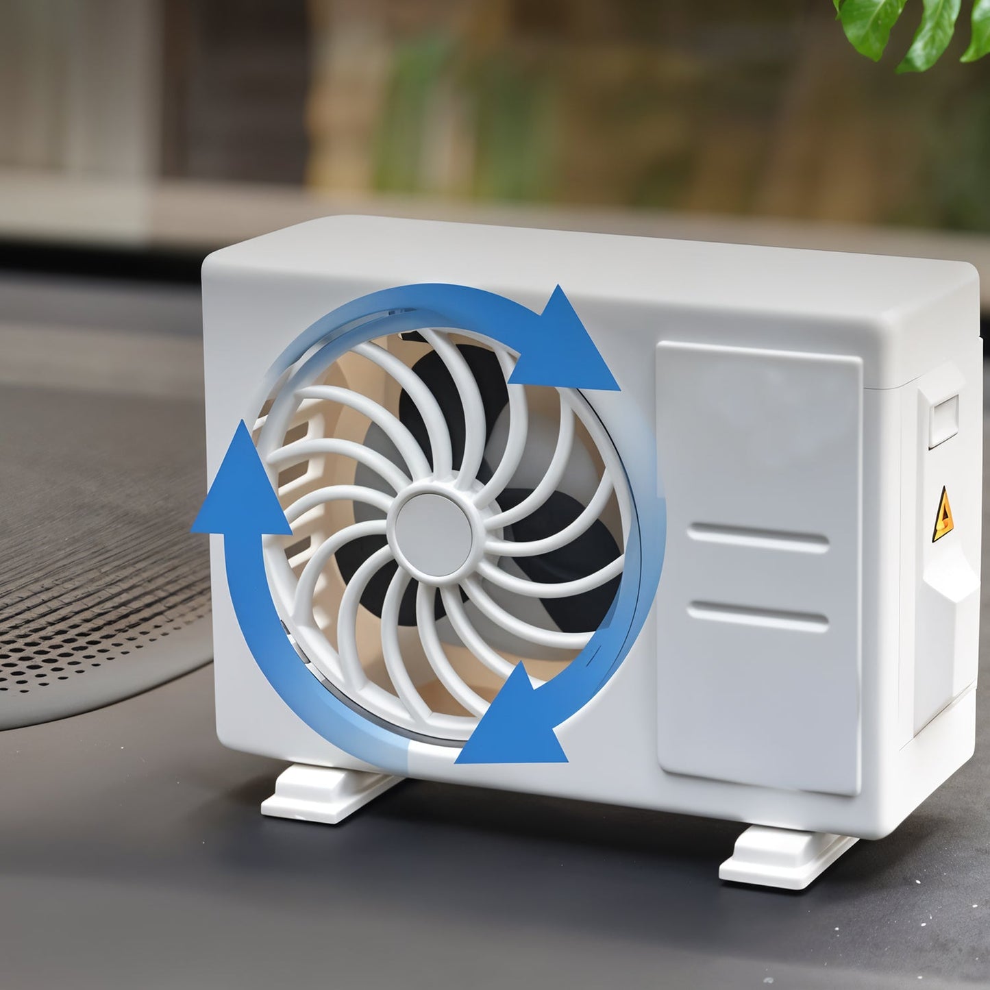 AC Design Solar-Powered Car Air Freshener: Built-in Perfume Diffuser for Dashboard and AC Vent