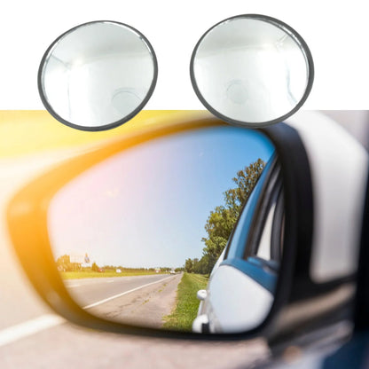 Car Blind Spot Mirror ��� HD Glass, Convex & Frameless (2 Pc