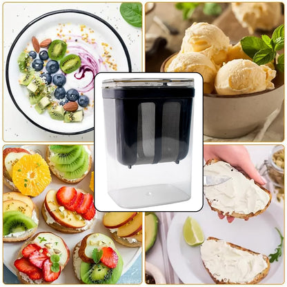 2 in 1 Yogurt Strainer with Storage Box ��� 1100ml (Plastic +