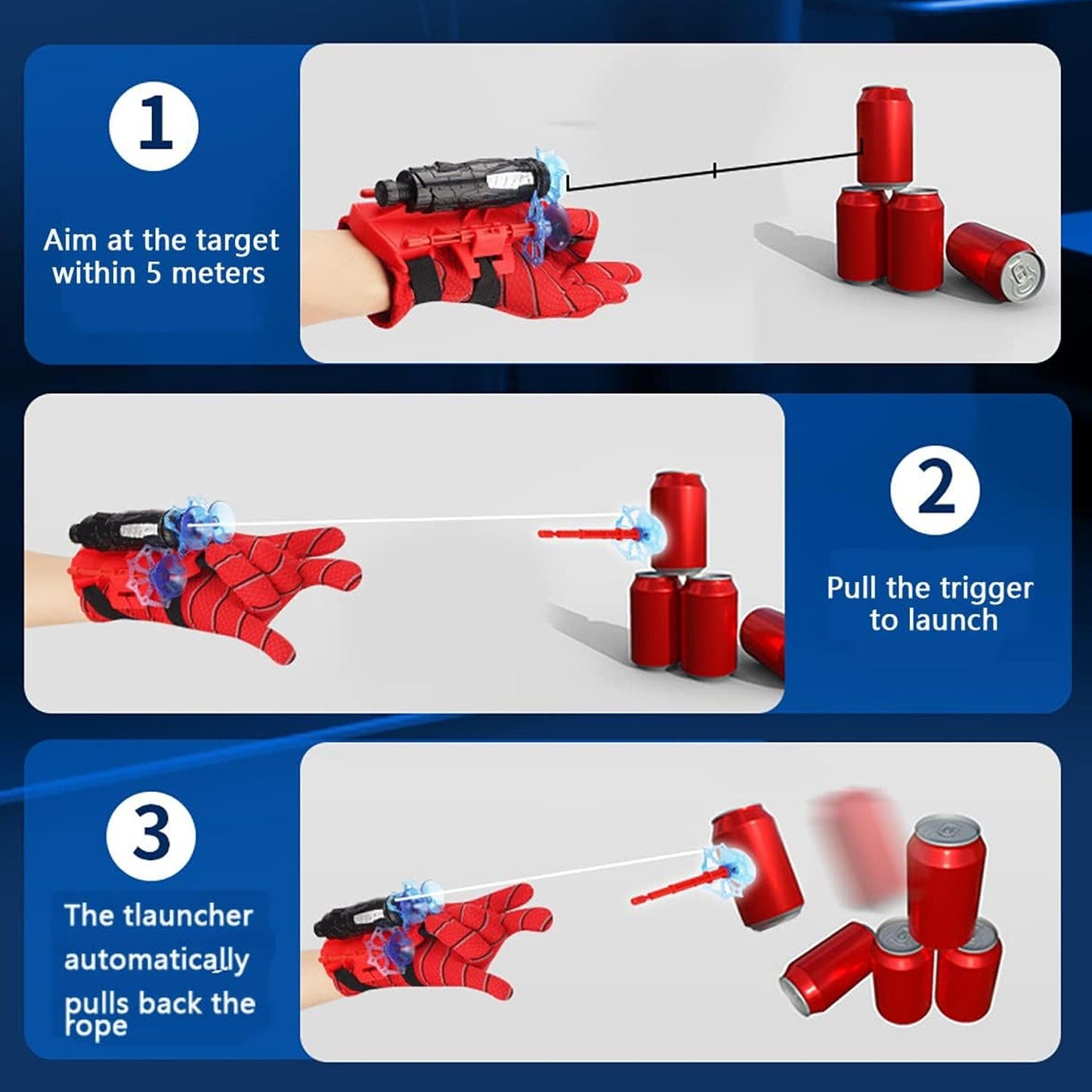 Web Shooter Toy ��� Superhero Wrist Launcher for Kids Role-Pl
