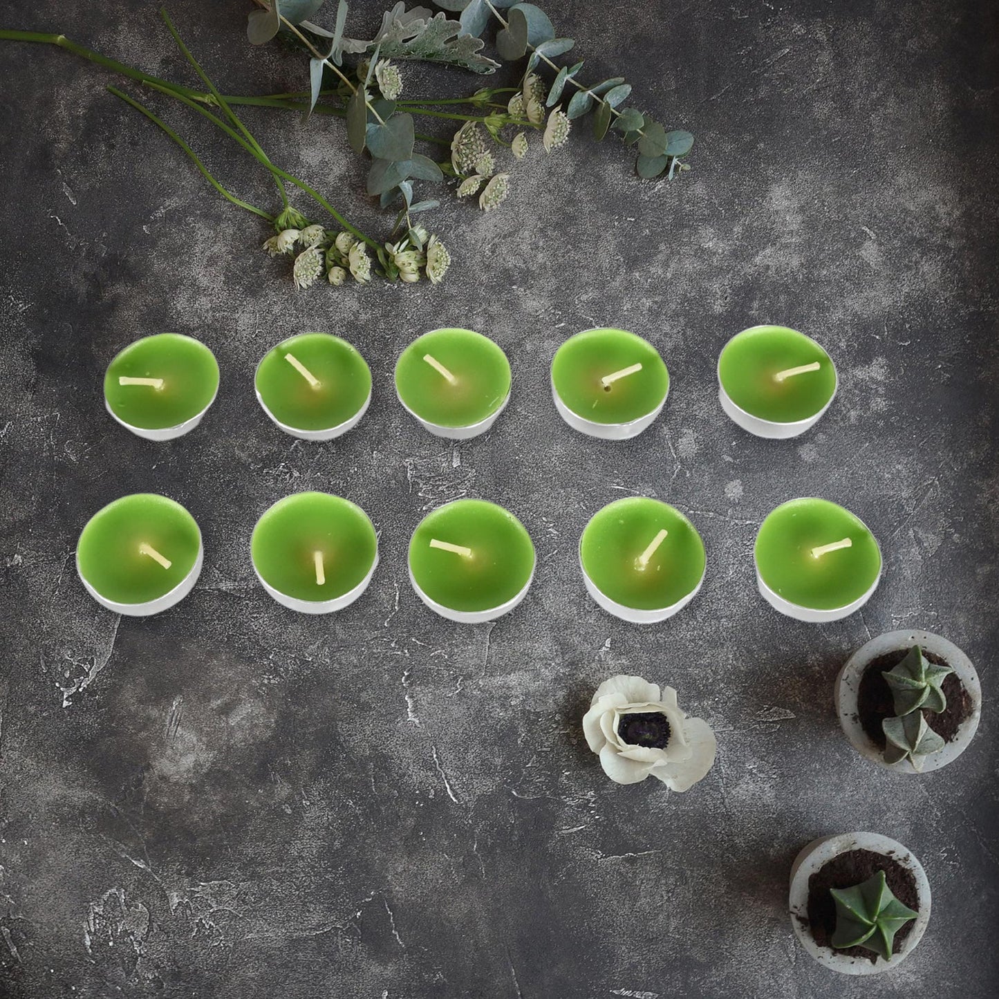 8-9 Hour Unscented Smokeless Candles ��� For Diwali, Christmas, Weddings, Parties & Mood Dinners, Diwali (