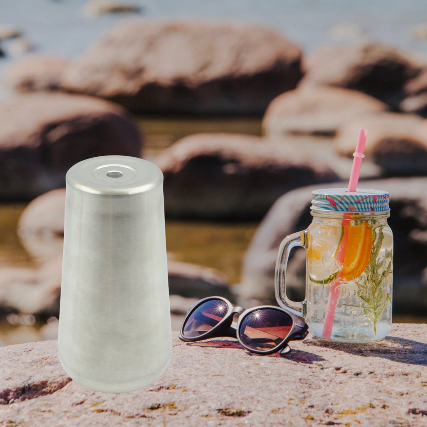Stainless Steel Vacuum Insulated Travel Mug ��� Unbreakable Reusable Drinking Glass for Home & Office, Tumbler