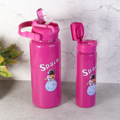 Space Theme Printed Water Bottles ��� 2000ML, 900ML & 300ML Approx-