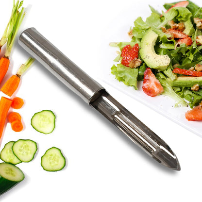 Stainless Steel Peeler Set ��� Multi-Purpose Handle for Peeling & Shredding (12 Pc
