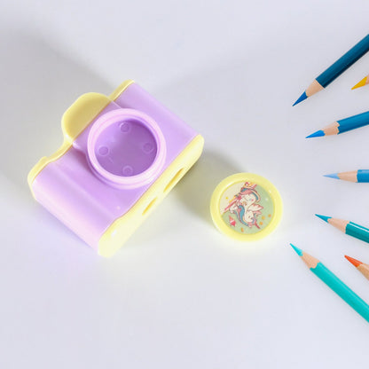 Camera Shape Pencil Sharpener ��� Stylish & Lightweight Manual Sharpener for Kids & Office Use