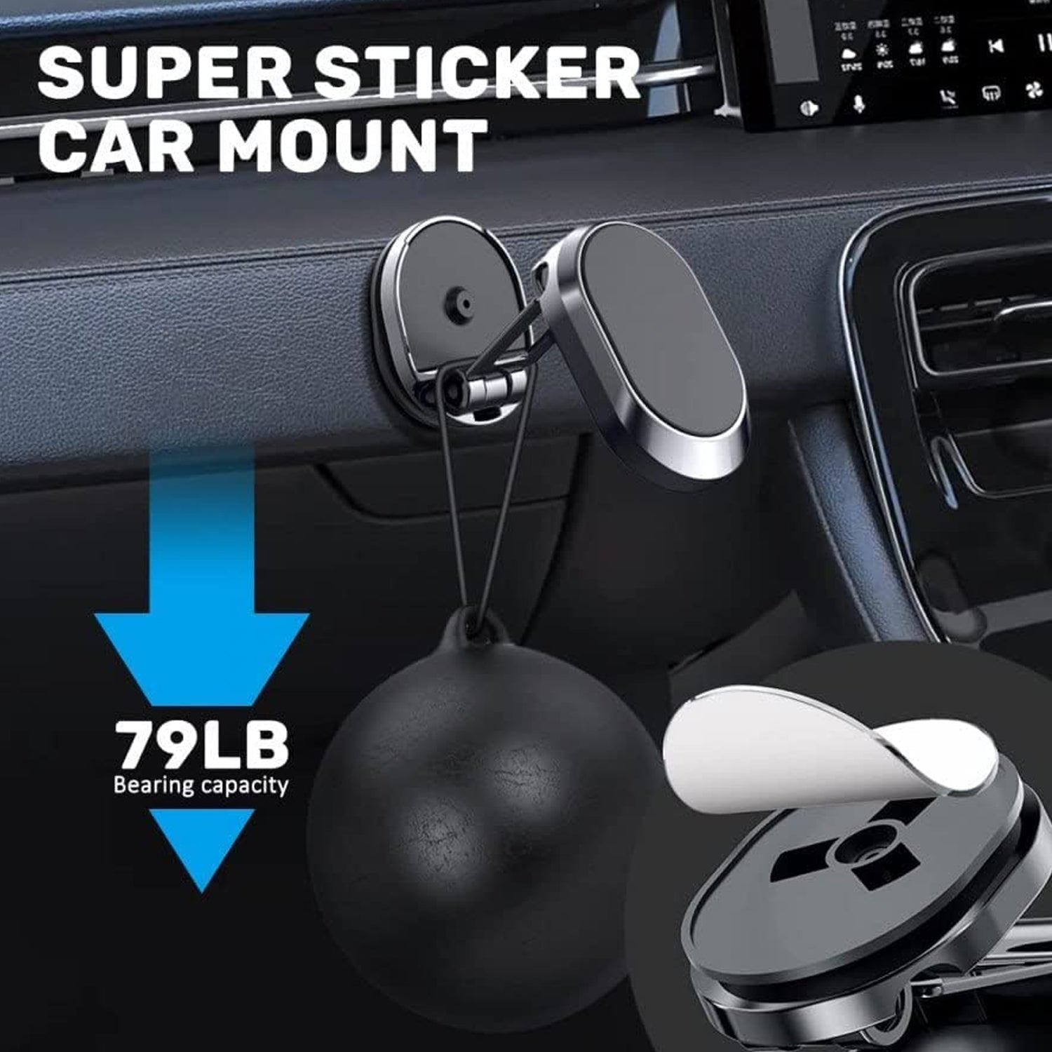 360�� Rotating Magnetic Car Phone Ho