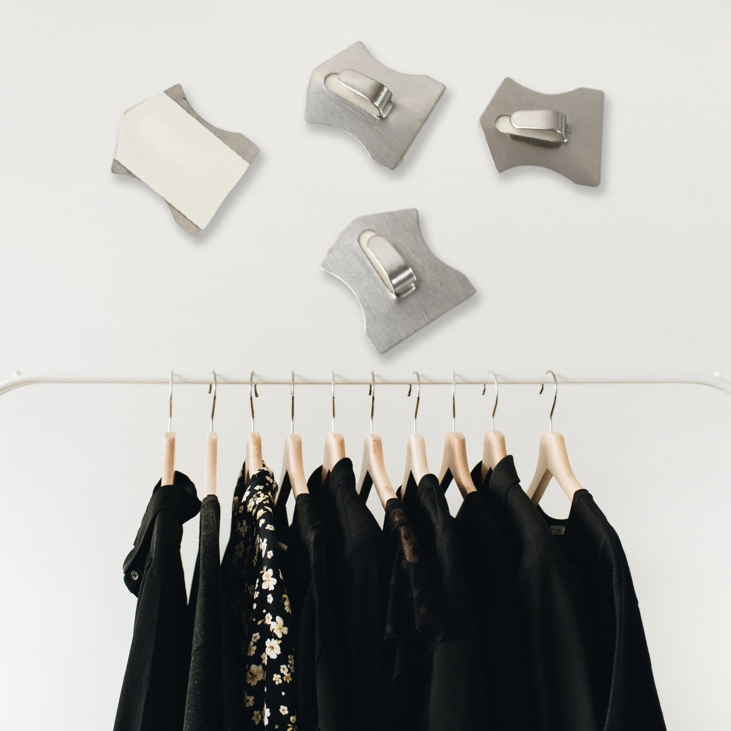Self-Adhesive Stainless Hooks ��� Waterproof for Robes, Coats &