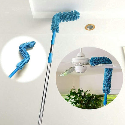 Adjustable Long Handle Microfiber Dust Brush ��� Foldable Ceiling & Appliance C