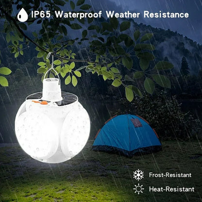 Solar Multi-Functional Emergency LED Light ��� USB Rechargeable, 5 Modes, Foldable, SOS & IP65 Wate