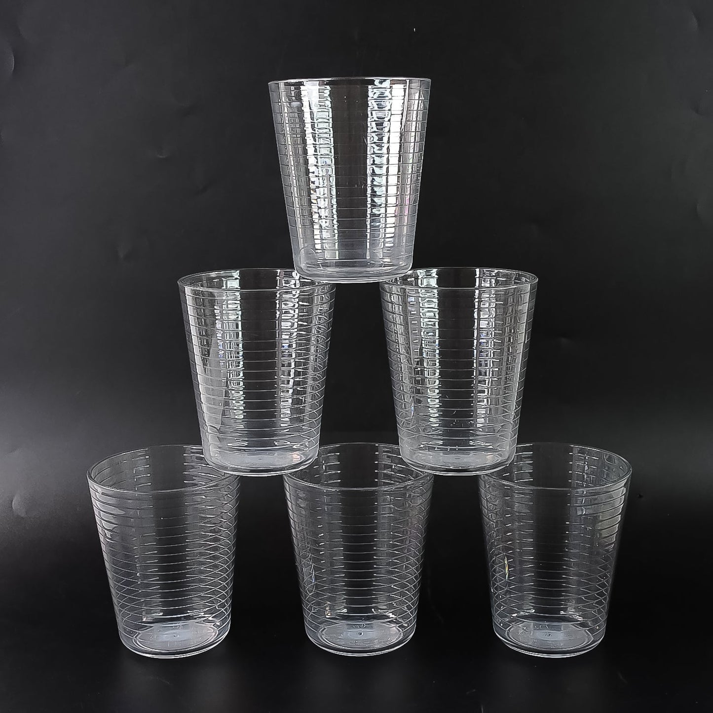 Apex Pyramid Ringo Plastic Glass ��� 300ml Approx | Durable, Crystal-Clear T