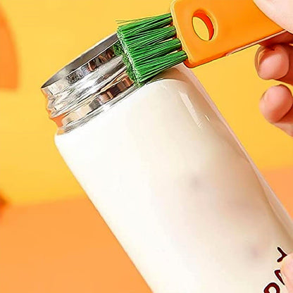 3-in-1 Multifunctional Cleaning Brush Set ��� Mini Bottle, Cup & Lid Cleaner