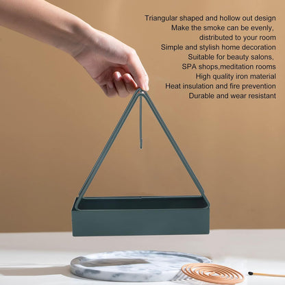 Triangular Iron Mosquito Coil Holder ��� Stylish Outdoor Incense