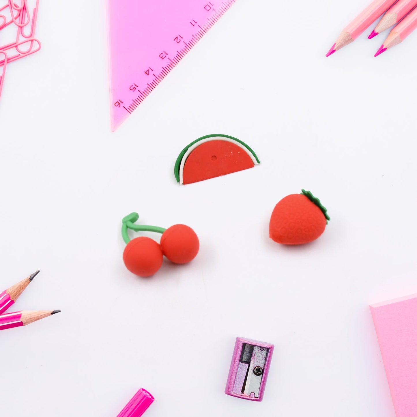 3D Mix Design Fancy & Colorful Erasers ��� Cute Novelty Eraser Set for Kids & School Prize (