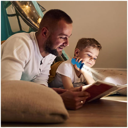 2-LED Hand Press Torch ��� Battery-Free Hand Crank Flas