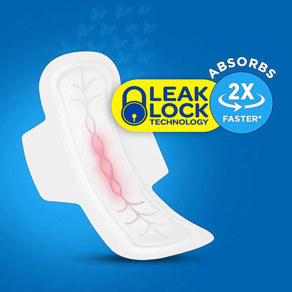 Beautiful Basics Blue Lady Extra Long Pads With Wides Wings Sanitary Pads ��� 330 mm, 4