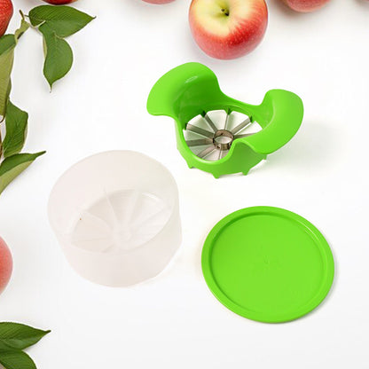 Apex Apple Cutter with Container ��� Unbreakable ABS Body & Stainless Steel