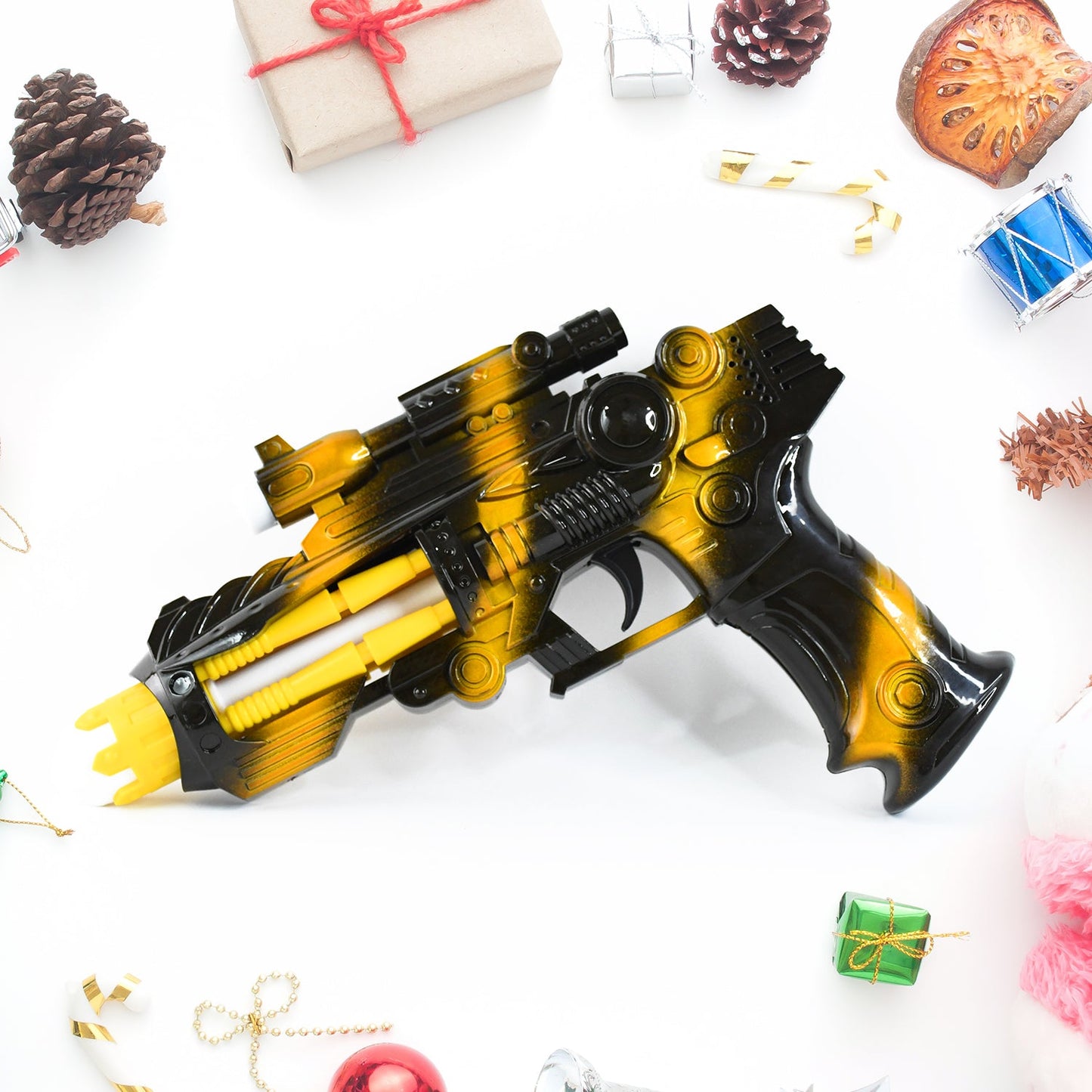 TTG LED Laser Gun Toy ��� Battery Operated Space Blaster with Flashing Lights & Sound (