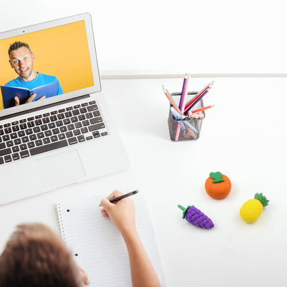 3D Mix Design Fancy & Colorful Erasers ��� Cute Novelty Eraser Set for Kids & School Prize (